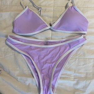 Shein purple triangle bikini